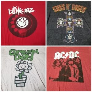 Band Shirts Lot of 4 ( Size Large)